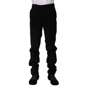 BENCIVENGA Black Mid Waist Dress Formal Men's Pants